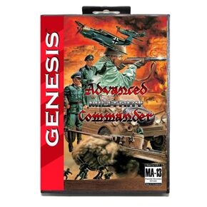 Advanced Military Commander MD Game Card with Custom US Box for 16 Bit Sega Megadrive Genesis Console