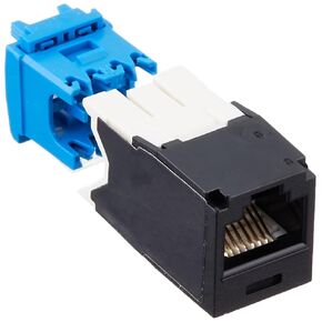 Panduit CJ6X88TGBL Category-6A 8-Wire TG-Style Jack Module, Black