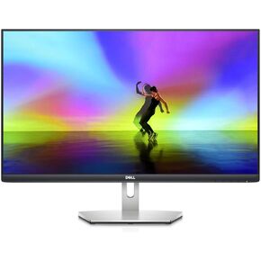 Dell S2721H 27 Inch Full HD 1080p, AMD FreeSync IPS Ultra-Thin Bezel Monitor, Built-in Speakers, Silver, Black (Renewed)