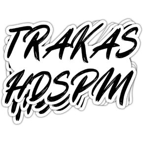 (3in - 3Pcs) Trakas HDSPM Sticker - Stickers De Trakas HDSPM Calcomanía - Adul Humor Mexican Gift Adult Jokes Meme Decal Decoration for Truck Laptop Window Helmet Bumper
