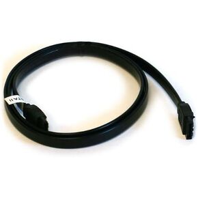 SATA2 Cables w/Locking Latch / Black - 36 Inches
