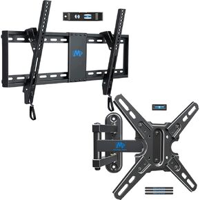Mounting Dream MD2268-LK Tilt TV Wall Mount for 37-75 Inch TVs, Swivel and Tilt for Most 13-42 Inch TVs and Monitors, Max VESA 200x200mm, Loading 50 lbs