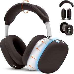 WC Sweatz, Shellz, and Bandz Protective Covers Bundle for Airpods Max Headphones by Wicked Cushions | Brown in Saudi Arabia