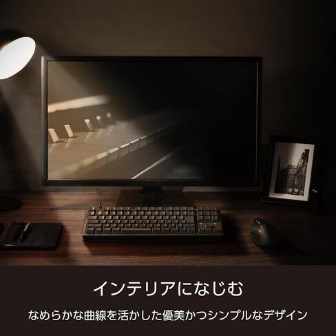 ELECOM TK-MC50UKPBK LEGGERO Mechanical Keyboard ، هادئة ، سلكية ، بالحجم الكامل ، N KEY RELOVER ، 50 مليون مرة ، مفتاح ثقيل ، محور أحمر ، أسود in Saudi Arabia