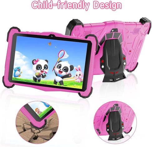 2025 Android 14 Kids Tablet 7 بوصة الكمبيوتر اللوحي للأطفال 3-12 ، أوكتا النواة ، و 8+64 جيجابايت (توسيع 128 جيجا بايت) ، واي فاي 6 ، 3000 مللي أمبير في الساعة ، ومحتوى خالي من الإعلانات ، وأدوات التحكم الوالدية ، ومساحة Google Kids ، و YouTube Kids ، و G in Kuwait