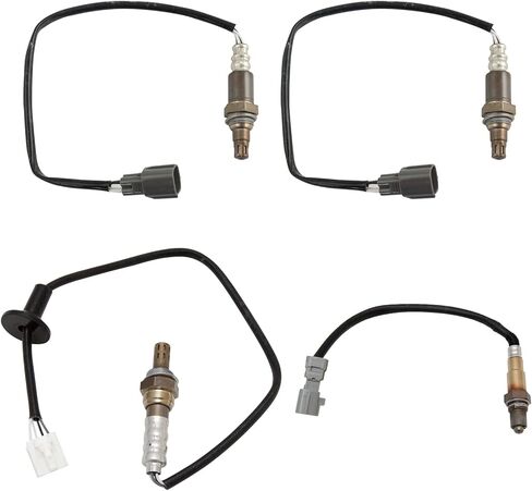 TRQ 4 Piece O2 02 Oxygen Sensor Direct Fit Upstream & Downstream Kit Compatible with Nissan in Kuwait