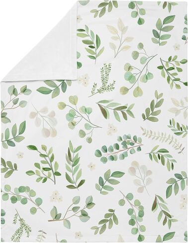 Sweet Jojo Designs Boho Watercolor Cactus Floral Baby Girl Receiving Security Swaddle Blanket for Newborn or Toddler Nursery Car Seat Stroller Soft Minky - Pink and Green in Saudi Arabia