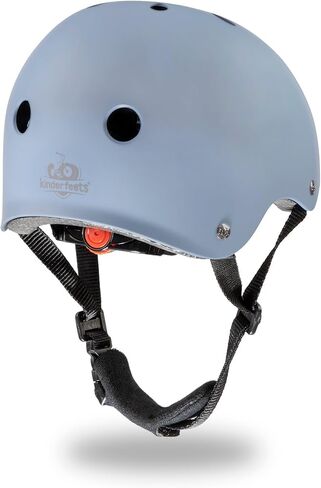 خوذة Kinderfeets - خوذة قرصية قابلة للتعديل للأطفال الصغار والأطفال | وسادات ملائمة قابلة للتخصيص وحزام ذقن مبطن يوفر الضغط | غلاف من البولي فينيل كلوريد لحماية مثالية للرأس in Kuwait