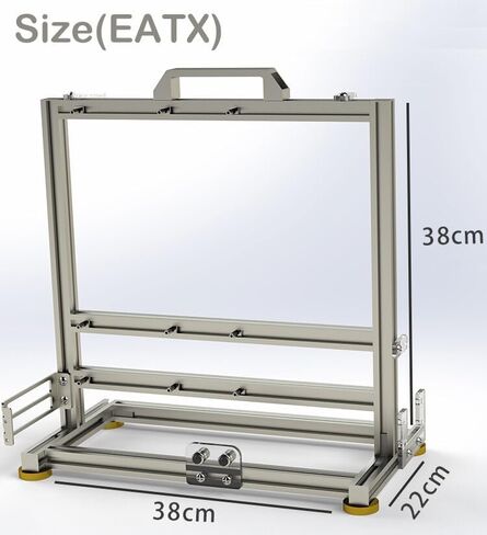 EATX Computer Case PC Test Bench Vertical Overclocking Open Aluminum Frame Chassis Rack DIY Computer Motherboard Case Rack Creative Personality Open PC Case Support Liquid Cooling in Saudi Arabia