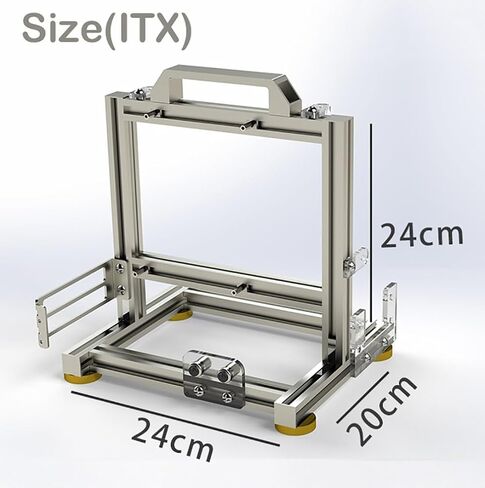 EATX Computer Case PC Test Bench Vertical Overclocking Open Aluminum Frame Chassis Rack DIY Computer Motherboard Case Rack Creative Personality Open PC Case Support Liquid Cooling in Saudi Arabia