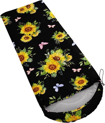 Yellow Sleeping Bags for Adults and Kids,Summer Kawaii Bee Backpacking Camping Sleeping Bag for Girl Boys Lightweight Waterproof Cold/Warm Sleeping Bag for Season Outdoor Travel with Compression Bags in Saudi Arabia
