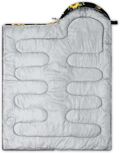 Yellow Sleeping Bags for Adults and Kids,Summer Kawaii Bee Backpacking Camping Sleeping Bag for Girl Boys Lightweight Waterproof Cold/Warm Sleeping Bag for Season Outdoor Travel with Compression Bags in Saudi Arabia
