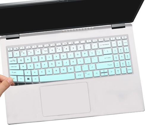 2PCS Keyboard Cover for Acer Swift 16 AI SF16-51T-76TG, Swift X 16 SFX16-52G SFX16-61G, Swift Go 16 SFG16-71 SFG16-72T, Swift Edge 16 SFE16-43 SFE16-44-Black+Clear in Kuwait