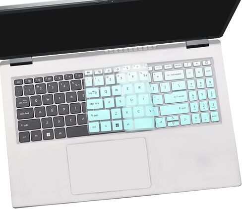 2PCS Keyboard Cover for Acer Swift 16 AI SF16-51T-76TG, Swift X 16 SFX16-52G SFX16-61G, Swift Go 16 SFG16-71 SFG16-72T, Swift Edge 16 SFE16-43 SFE16-44-Black+Clear in Kuwait