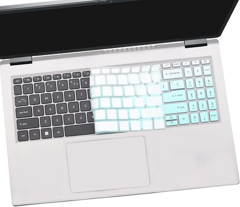 2PCS Keyboard Cover for Acer Swift 16 AI SF16-51T-76TG, Swift X 16 SFX16-52G SFX16-61G, Swift Go 16 SFG16-71 SFG16-72T, Swift Edge 16 SFE16-43 SFE16-44-Black+Clear in Kuwait