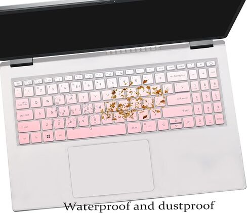 2PCS Keyboard Cover for Acer Swift 16 AI SF16-51T-76TG, Swift X 16 SFX16-52G SFX16-61G, Swift Go 16 SFG16-71 SFG16-72T, Swift Edge 16 SFE16-43 SFE16-44-Black+Clear in Kuwait