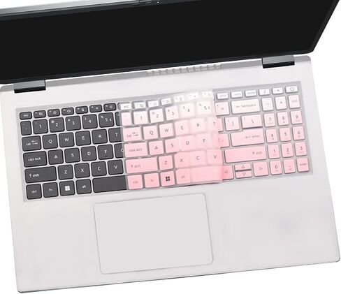 2PCS Keyboard Cover for Acer Swift 16 AI SF16-51T-76TG, Swift X 16 SFX16-52G SFX16-61G, Swift Go 16 SFG16-71 SFG16-72T, Swift Edge 16 SFE16-43 SFE16-44-Black+Clear in Kuwait