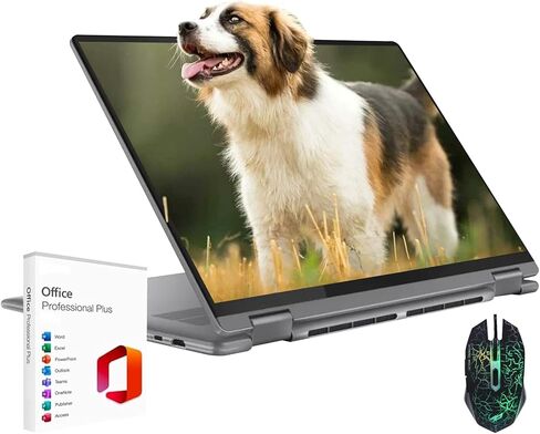Lenovo Yoga 7 2-in-1 Touchscreen Laptop,16" 2K IPS Display,AMD Ryzen 7 8840HS,16GB LPDDR5x RAM,2TB SSD,Fingerprint,Backlit KB,FHD IR Webcam,WiFi 6E,Win11 Pro,Microsoft Office Lifetime License in Kuwait