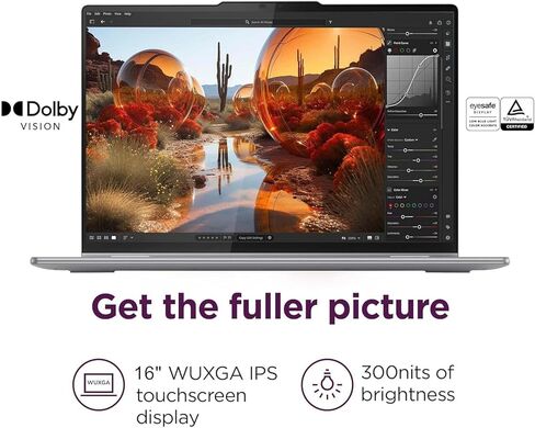 Lenovo Yoga 7 2-in-1 Touchscreen Laptop,16" 2K IPS Display,AMD Ryzen 7 8840HS,16GB LPDDR5x RAM,2TB SSD,Fingerprint,Backlit KB,FHD IR Webcam,WiFi 6E,Win11 Pro,Microsoft Office Lifetime License in Kuwait