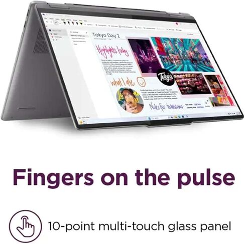 Lenovo Yoga 7 2-in-1 Touchscreen Laptop,16" 2K IPS Display,AMD Ryzen 7 8840HS,16GB LPDDR5x RAM,2TB SSD,Fingerprint,Backlit KB,FHD IR Webcam,WiFi 6E,Win11 Pro,Microsoft Office Lifetime License in Kuwait