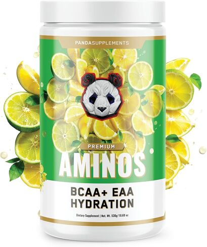 Panda Supps BCAA+EAA Intra-Wokout, Hydration, and Recovery Amino Supplement 2:1:1 Ratio (30 Servings) (Melon Crusher) in Saudi Arabia