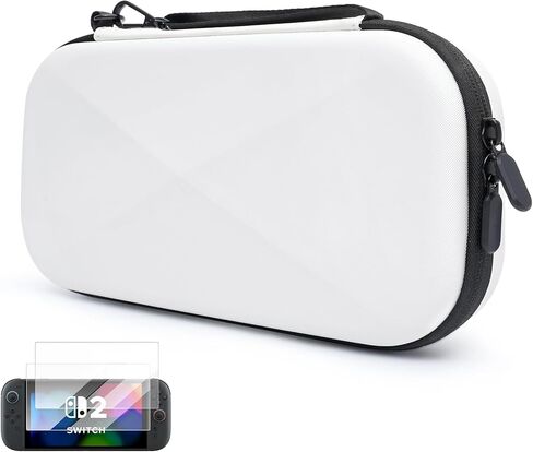 Melosync Slim Carrying Case for Nintendo Switch 2 Model 2025 ، حماية من الرائحة والمقاومة للخدش مع 12 فتحات بطاقة اللعبة ، وحماية شاشة مجانية ، وحالة تخزين سفر محمولة أسود in Kuwait