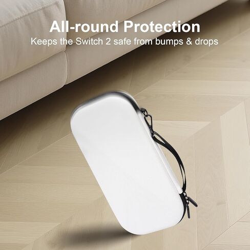 Melosync Slim Carrying Case for Nintendo Switch 2 Model 2025 ، حماية من الرائحة والمقاومة للخدش مع 12 فتحات بطاقة اللعبة ، وحماية شاشة مجانية ، وحالة تخزين سفر محمولة أسود in Kuwait