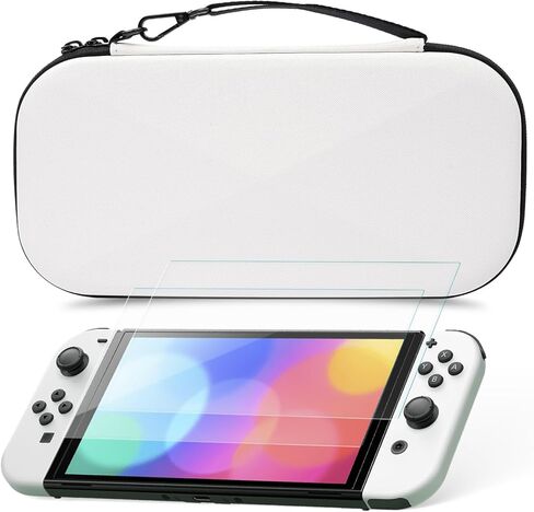 Melosync Slim Carrying Case for Nintendo Switch 2 Model 2025 ، حماية من الرائحة والمقاومة للخدش مع 12 فتحات بطاقة اللعبة ، وحماية شاشة مجانية ، وحالة تخزين سفر محمولة أسود in Kuwait