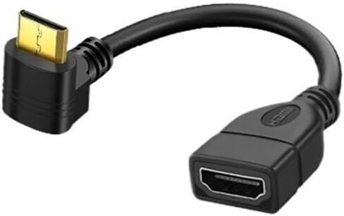 HDMI إلى HDMI امتداد كابل محول الجنس 90 درجة الزاوية اليمنى لصندوق التلفزيون/عصا كاميرا P ؛ S/4 P ؛ S/5 4K 2K 60HZ in Saudi Arabia