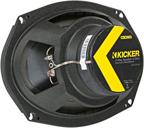 Kicker 46CSC6934 CS-Series CSC693 6x9-Inch (160x230mm) 3-Way Speakers w/ 46CSC654 6.5" Coaxial Bundle in Saudi Arabia