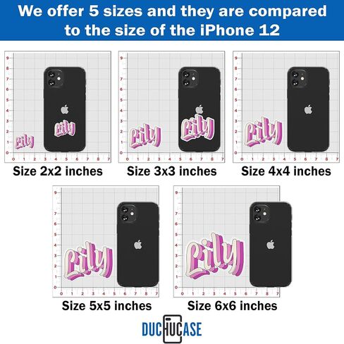 Personalized Name Sticker Custom Name Sticker Vintage Color Customizable Text Stickers Cute Decal Sticker Funny for Hard Hat Waterproof Vinyl Sticker for Water Bottle Phone Case Laptop Tumblers in Saudi Arabia