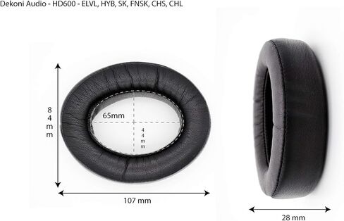 Dekoni Audio Earpads for Sennheiser HD600 HD650 HD660S HD6XX HD58X | Premium Replacement Ear Pads for Sennheiser Headphones | Soft, Durable, High-Fidelity Comfort Upgrade (Elite Sheepskin) in Saudi Arabia