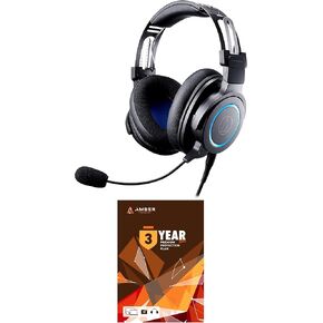 Audio Technica ATH-G1 Wired Gaming Headset Black with an Additional 1 Year Extended Amber Protection (2020)