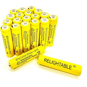 300mAh AAA NiCd 1.2v Rechargeable Batteries Garden Solar Ni-Cd Light LED M (6)