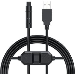 Auto-Vox USB DC 5V إلى 12V خطوة لأعلى كابل الشحن: مع زر تحقيق الاستيقاظ لمدة ثانية واحدة ، لا تشغل كاميرا نسخة احتياطية من سجائر 4pin ، ميناء 4Pin ل Soar3a Plus / S4b / Solar5a