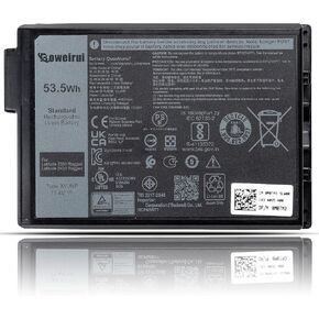 XVJNP Battery Replacement for Dell Latitude 5430 7330 Rugged Extreme P148G P148G001 P149G P149G001 Series Notebook 6JRCP for Dell xvjnp Battery 53.5 Wh