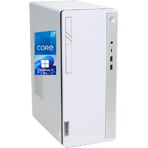 Lenovo IdeaCentre 5 Desktop, i7-12700K, 64GB RAM, 2TB NVMe SSD, HDMI, VGA, Wi-Fi, Bluetooth, USB C, Windows 11 Pro, white