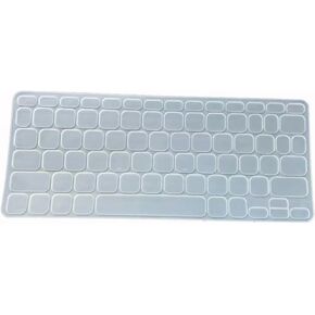 Silicone Keyboard Cover Skin Compatible for Logitech Keys-to-GO 2 Portable Bluetooth Tablet Keyboard 2024 (NOT for Keys-to-Go 2022) (Clear)