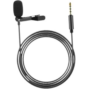 Lapel Microphone Lapel Mic, Multipurpose mic with 3.5mm Jack, Collar Mic for Phone Vlog Live Stream Podcast