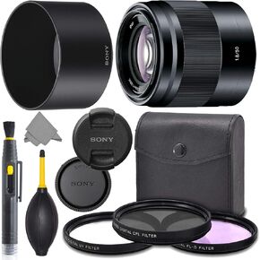 Bundle for E 50mm f1.8 SEL50F18: E 50mm f/1.8 OSS Lens (Black) + ZoomSpeed Pro Kit Combo Bundle