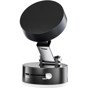 360° Adjustable Vacuum Magnetic Suction Cup Phone Mount Car Navigation Holder Portable Foldable Black