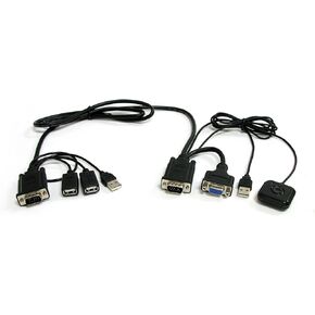 StarTech.com 2 Port USB VGA Cable KVM Switch - USB Powered with Remote Switching (SV221NANOU)