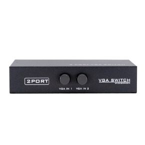 2 Port VGA HD15 Manual Data Switch Box