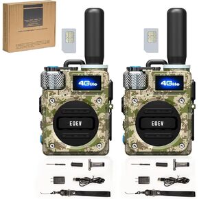 2PCS 4G Walkie Talkie للبالغين ، 4G المدى 4G 1000 ميل قابلة لإعادة الشحن في اتجاهين لمدة 3 أيام من وقت تشغيل البطارية مثالية للمشي لمسافات طويلة ، والتخييم ، واستخدام الطوارئ في الهواء الطلق في الهواء الطلق (بطاقة SIM) in Kuwait