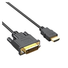 1/2/3/5M HDMI-Applicable to DVI-D Cable Male 24+1 DVI-D Male Adapter Plated 1080P for HD HDTV HD PC Projector P;S/4(300cm)