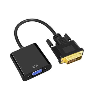 Full HD 1080P DVI D to DVI Adapter Video Cable Converter 24+1 25 pin to 15 pin Cable Converter for PC Computer M>oni>tor