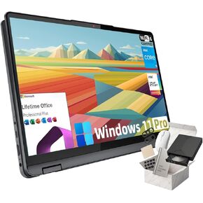 Lenovo Ideapad Flex 5i Touchscreen Laptop, 2-in-1 Laptop with MS Office Lifetime Lisence, Intel 10-Core i5-1235U, Windows 11 Pro, Backlit KB, Fingerprint, Copilot AI, 14" FHD (8GB RAM | 512GB SSD)