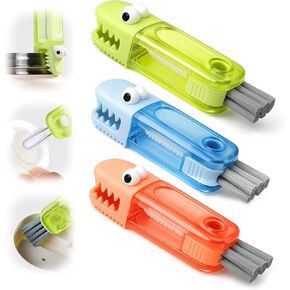3 in 1 Cup Lid Gap Cleaning Brush Set,Silicone Cup Lid Gap Cleaner, Multifunctional Bottle Cleaning Brush,Home Kitchen Crevice Brush Tools