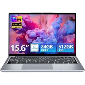 Gaming Laptop i5, 15.6 inch Laptops, Laptop Computer Up to 3.60GHZ, Traditional Laptops Computers for 24GB RAM 512GB SSD, Business Lap top Full HD 1920X1200 Display 180 Angle Opening WIFI 5 Win 11 Pro