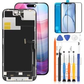 TFT Screen for iPhone 14 Pro MAX Screen Replacement,6.7" for iPhone 14 Pro MAX LCD Screen 3D Touch Display Digitizer Assembly Model A2894, A2651, A2893, A2896, A2895 Repair Parts Black